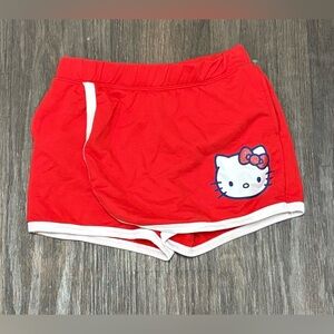 Hello Kitty Red Skort Girls Size L (10-12) | Cartoon Print